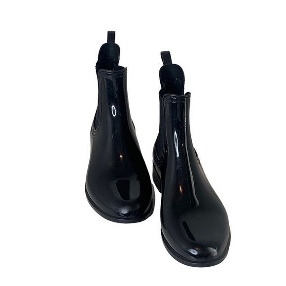 Aldo, Black Patten rubber rain boot bootie, Size 9 - Picture 2 of 7